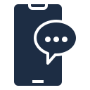 telephone call. or text